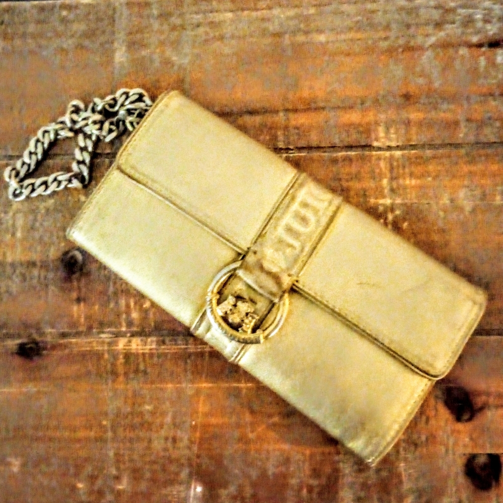 Juicy Couture Leather Chain Strap Wallet